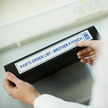 Fita Laminada 36mmx8mts Branco/Azul