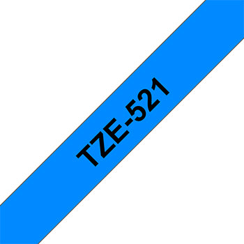 Fita Laminada 09mmx8mts Azul/Preto