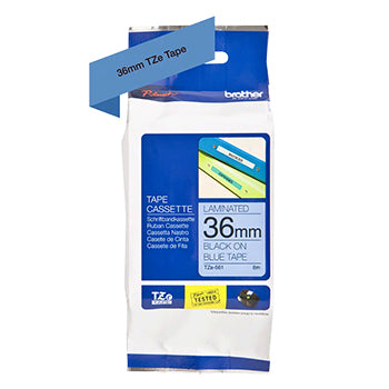 Fita Laminada 36mmx8mts Azul/Preto