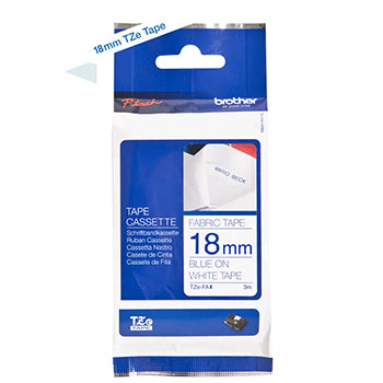 Fita Têxtil 18mmx3mts Branco/Azul