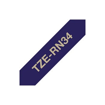 Fita Tecido Não Adesiva 12mmx4mts Azul Marinho/Ouro