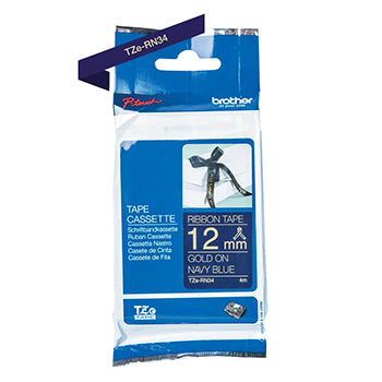 Fita Tecido Não Adesiva 12mmx4mts Azul Marinho/Ouro