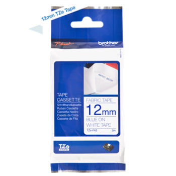 Fita Têxtil 12mmx3mts Branco/Azul