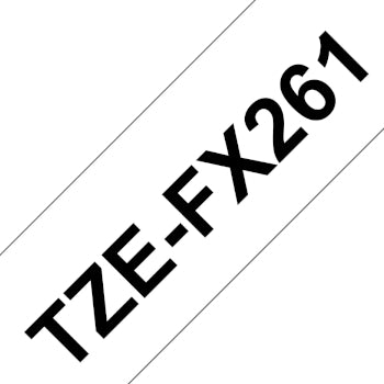 Fita Laminada Flexivel 36mmx8mts Branco/Preto