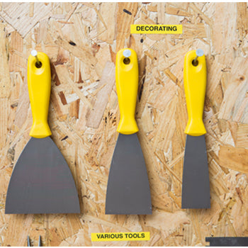 Fita Laminada SuperAdesiva 12mmx8mts Amarelo/Preto