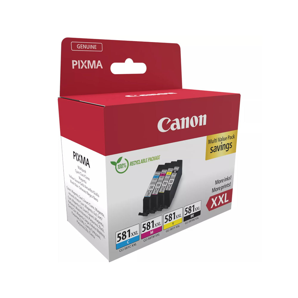 Pack Tinteiros Canon 581XXL 4 Cores 1998C007
