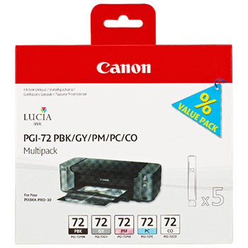Pack Tinteiro Canon 72 5 Cores 6403B007 14ml