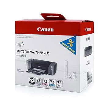 Pack Tinteiro Canon 72 5 Cores 6403B007 14ml