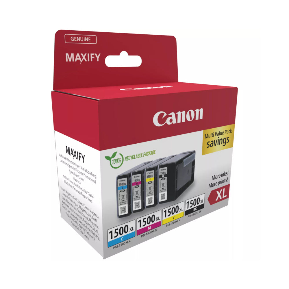 Pack Tinteiros Canon 1500XL 4 Cores 9182B010