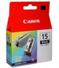 Pack Tinteiros Canon BCI-15 Preto 8190A002 5,3ml 2un