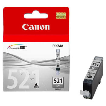 Tinteiro Canon 521 Cinzento 2937B001 9ml 1370 Pág.