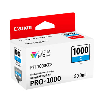 Tinteiro Canon PFI-1000 Azul 0547C001 80ml