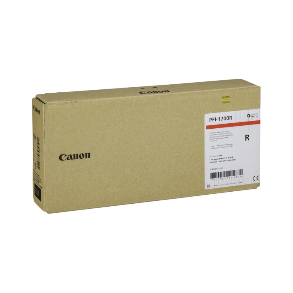 Tinteiro Canon PFI-1700 Vermelho 0783C001 700ml