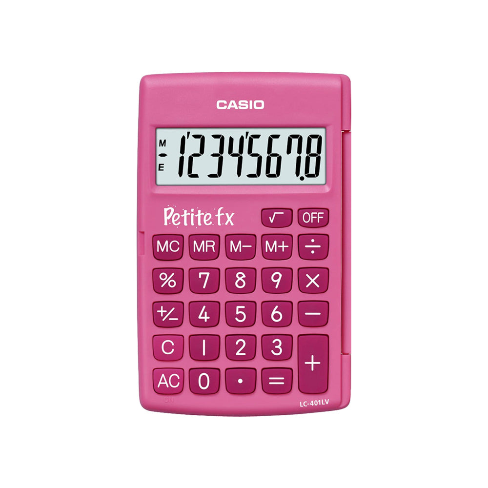 Calculadora de Bolso Casio LC401LV Rosa 8 Digitos