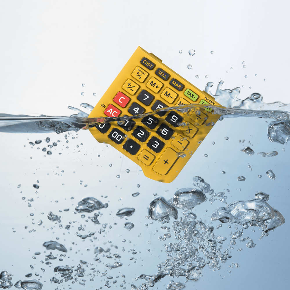 Calculadora Secretária Casio WM320MT Resistente Água/Pó