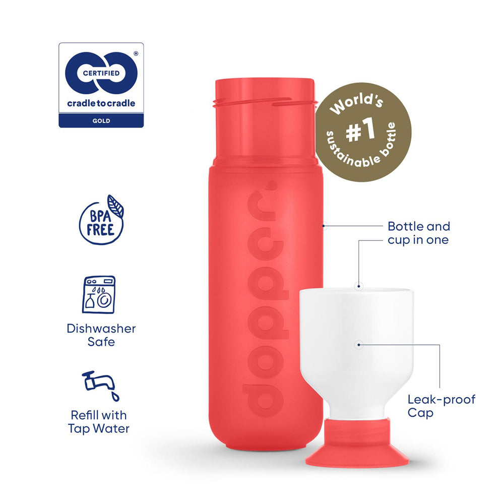 Garrafa Dopper Original Coral Splash 450ml