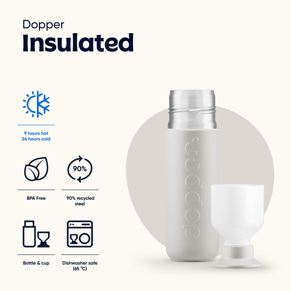 Garrafa Dopper Térmica Gentle Grey 350ml
