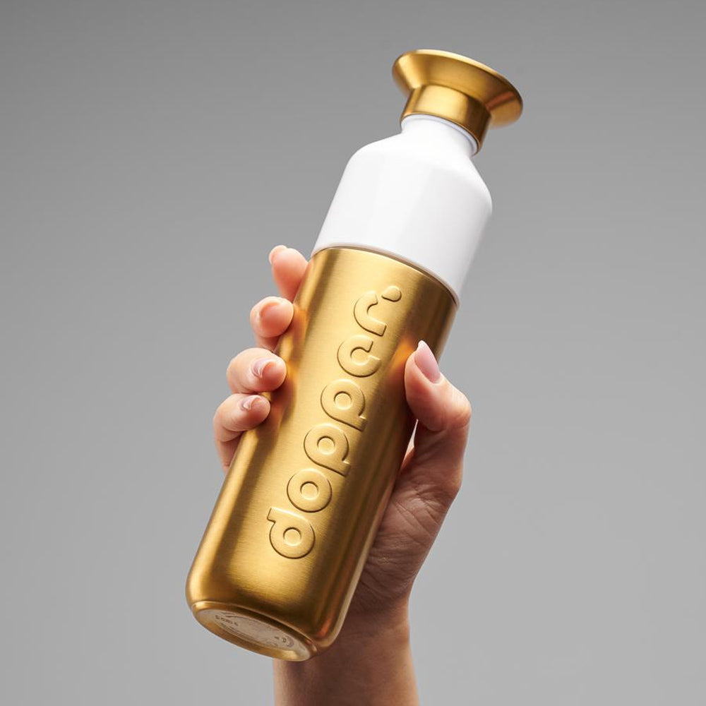Garrafa Dopper Steel Gold 490ml