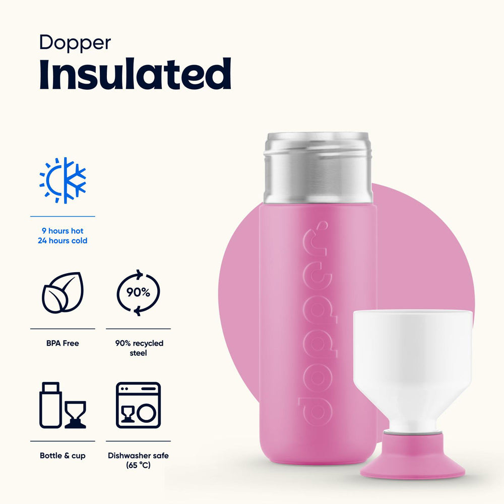 Garrafa Dopper Térmica Pelican Pink 580ml
