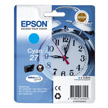 Tinteiro Epson 27 Azul C13T27024010 3,6ml