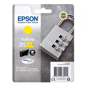 Tinteiro Epson 35XL Amarelo C13T35944010 20,3ml 1900 Pág.