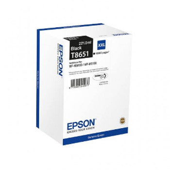 Tinteiro Epson T8651 Preto C13T865140 221ml 10000 Pág.
