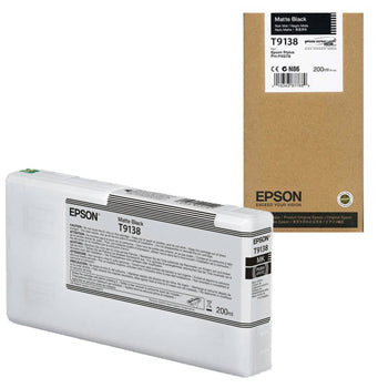 Tinteiro Epson T9138 Preto Matte C13T913800 200ml