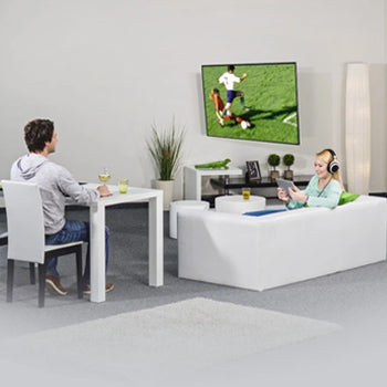 Suporte Parede TV 19-48 Pol Máx 20Kg Branco