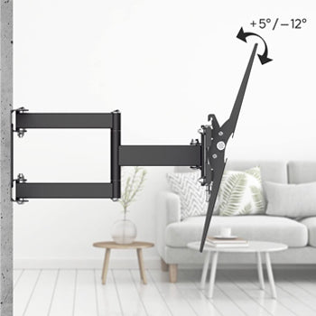 Suporte Parede TV 19-48 Pol Máx 20Kg Preto