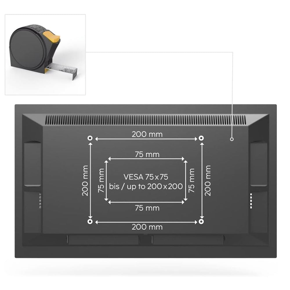 Suporte Parede TV 19-48 Pol Máx 20Kg Preto