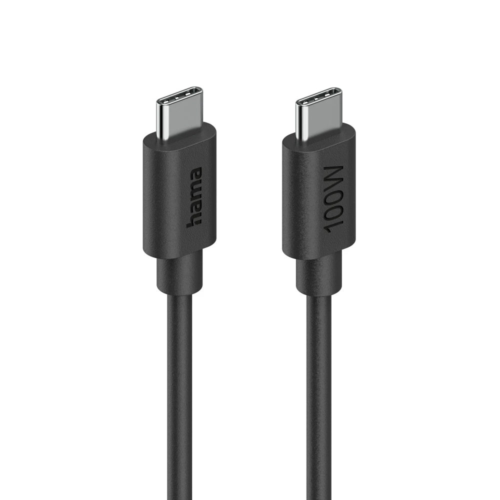 Cabo USB-C 2.0 Macho/USB-C Macho 100W 1,2m Preto