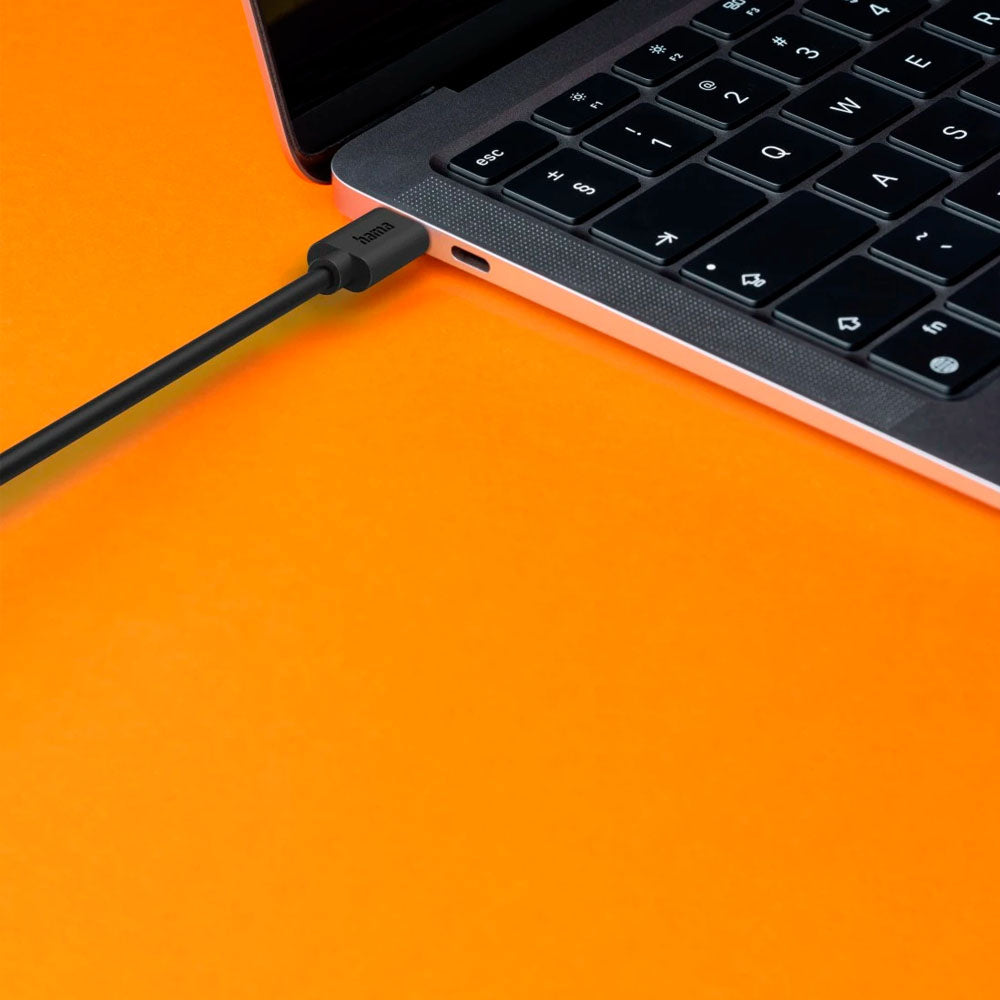 Cabo USB-C 2.0 Macho/USB-C Macho 100W 1,2m Preto