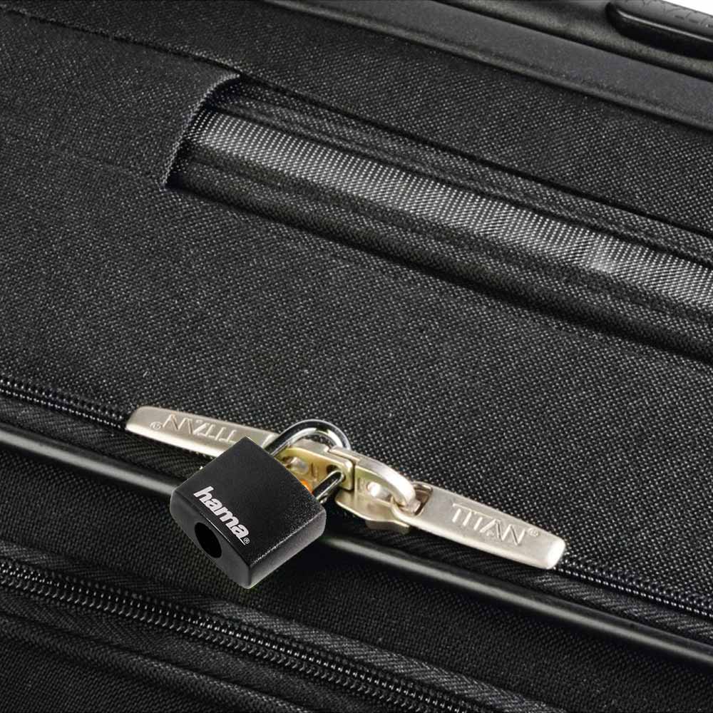 Cadeado 23mm Preto com Chaves Pack 2un