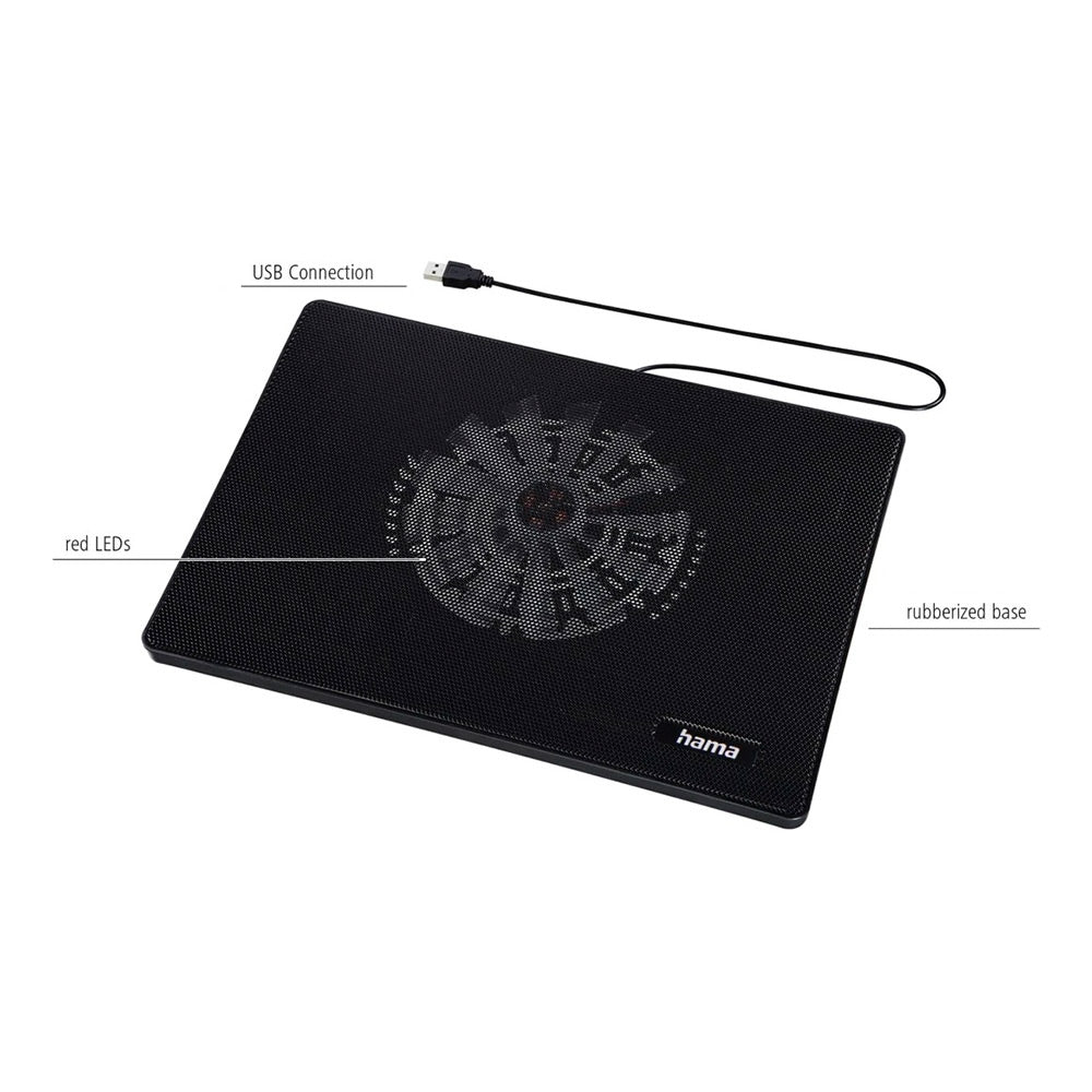Base Notebook Cooler até 15.6 Pol Slim Preto