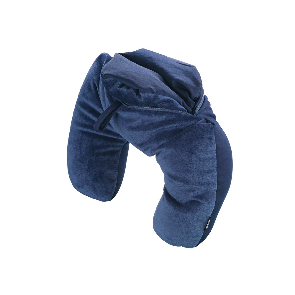 Almofada Viagem 2 em 1 Microbead Azul