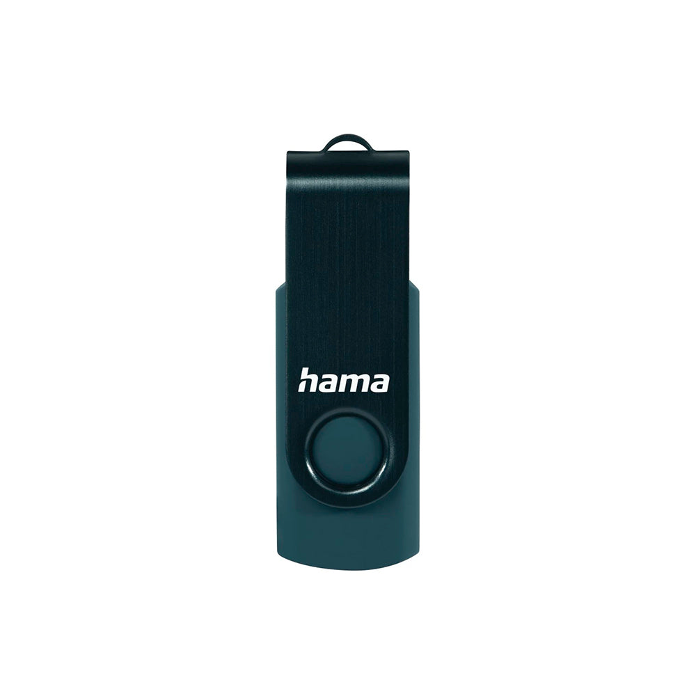 Pen Drive 128GB USB-A 3.0 Hama Rotate Azul Petróleo