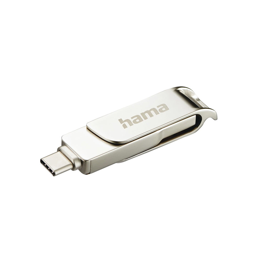 Pen Drive 256GB USB-C 3.1 + USB-A 3.0 Rotate Pro Prata