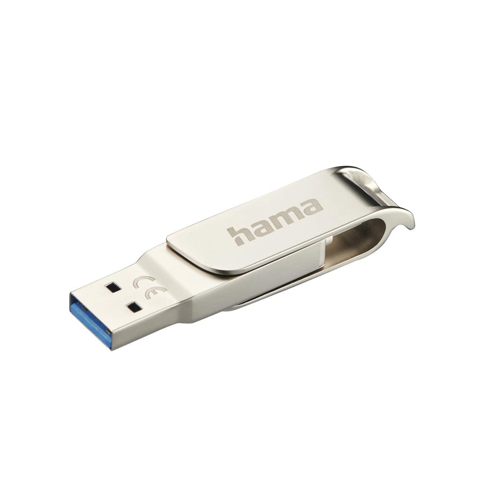 Pen Drive 256GB USB-C 3.1 + USB-A 3.0 Rotate Pro Prata