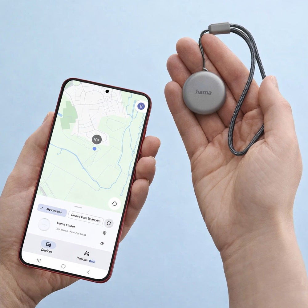Identificador Bluetooth Objetos Recarregável Cinza
