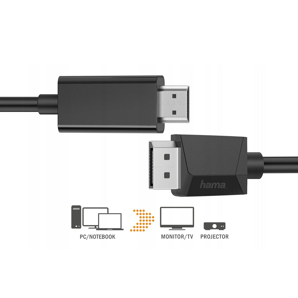 Cabo DisplayPort Macho / HDMI Macho UltraHD 4K 1,5m
