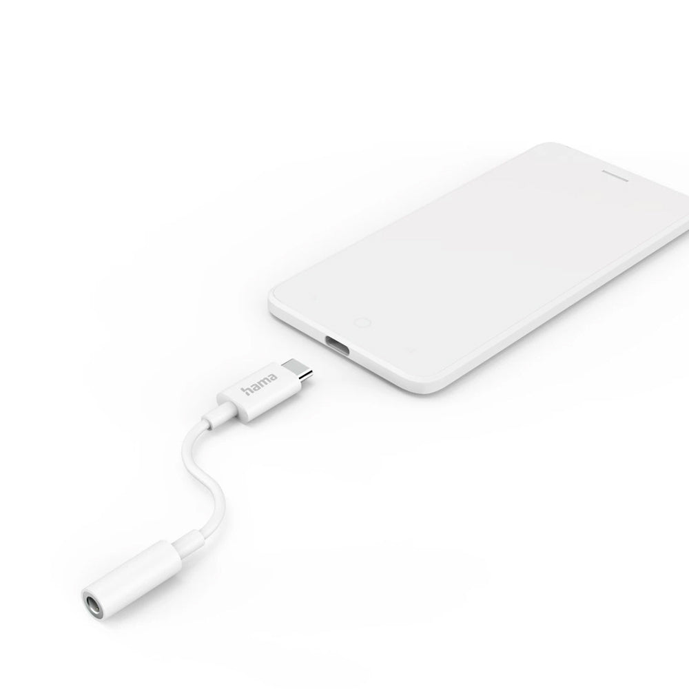 Adaptador Áudio USB-C para Jack 3,5mm Branco