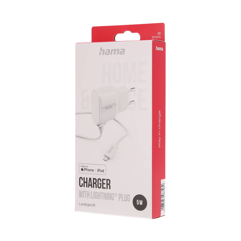 Carregador Lightning 5W Cabo 1m Branco