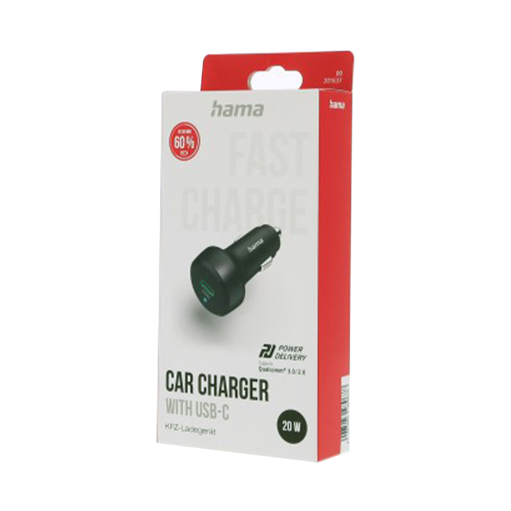 Carregador Isqueiro Auto USB-C PD/QC 20W
