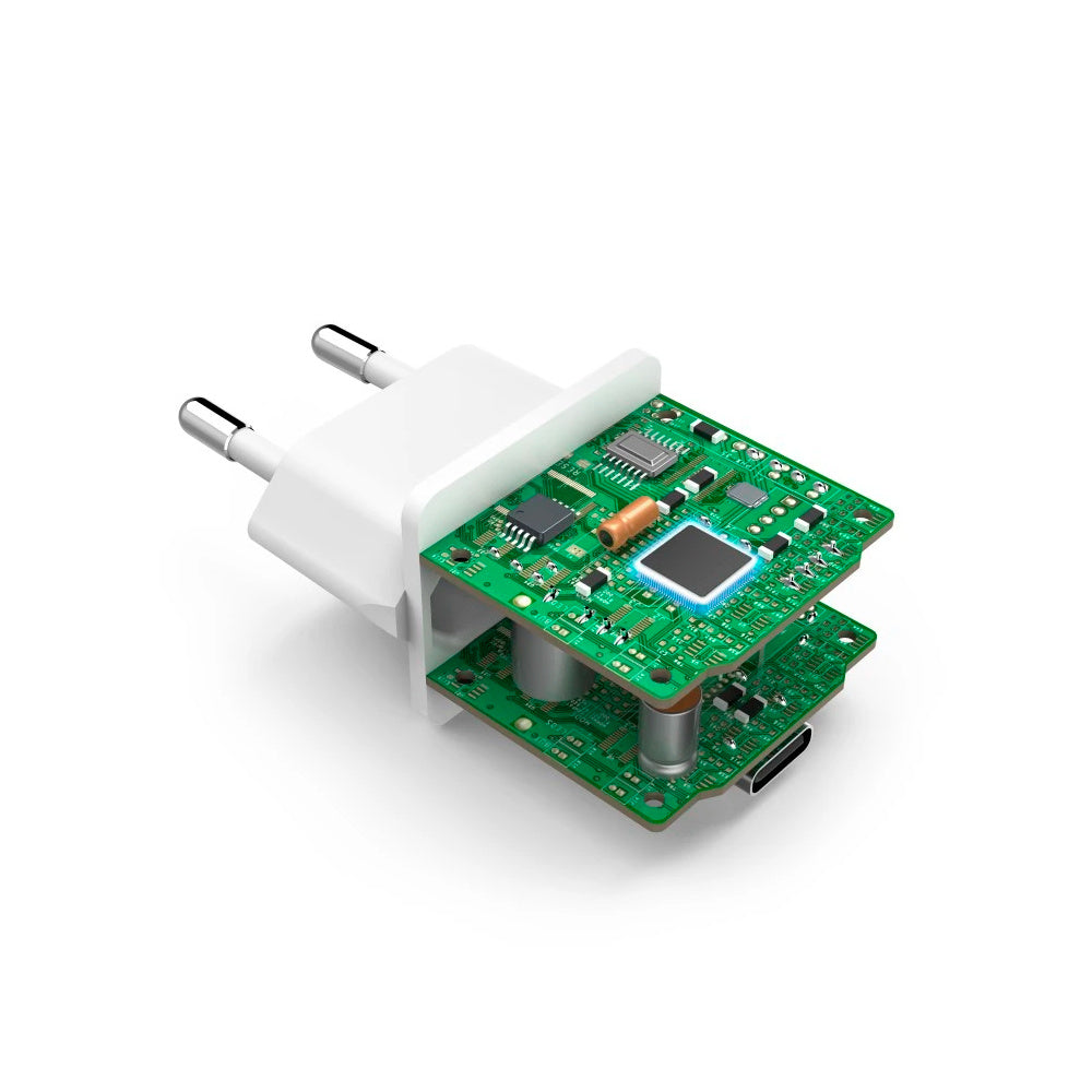 Carregador USB-C PD/QC 20W Rápido Mini-charger Branco