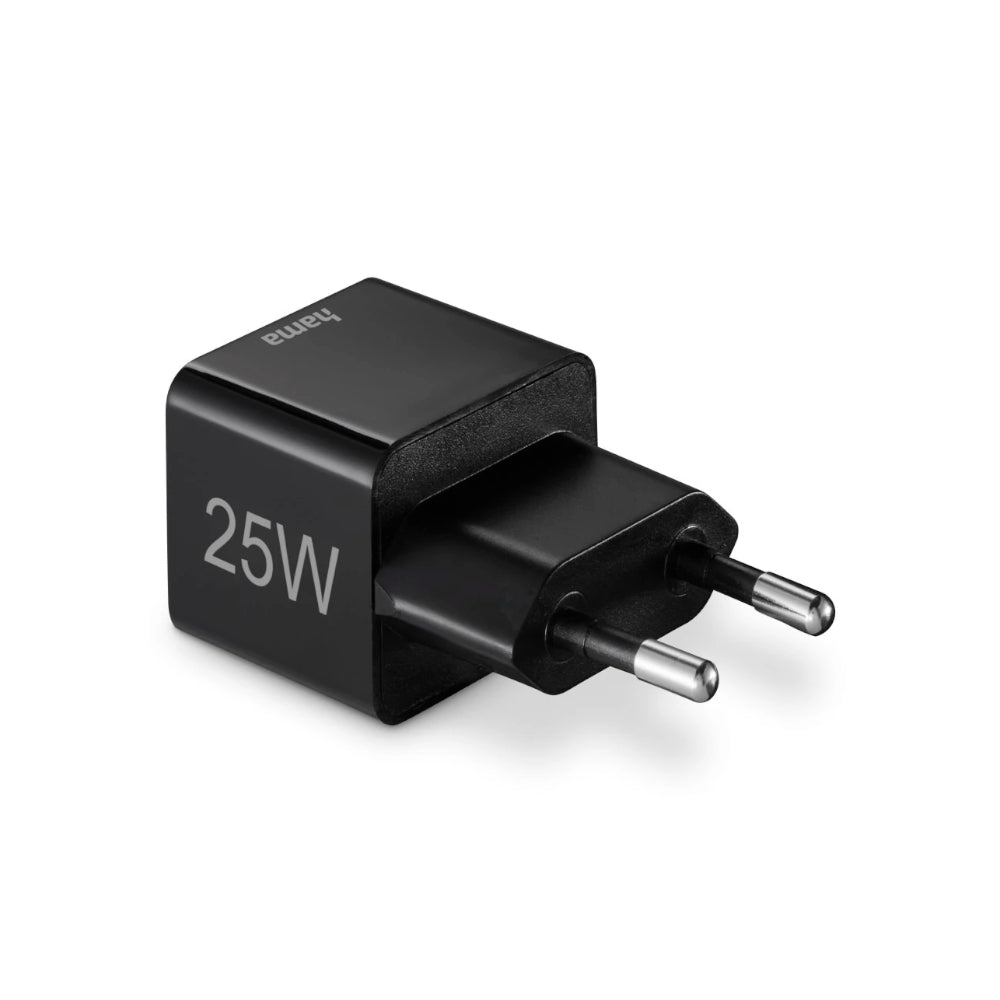 Carregador USB-C PD/QC 25W Rápido Mini-charger Preto