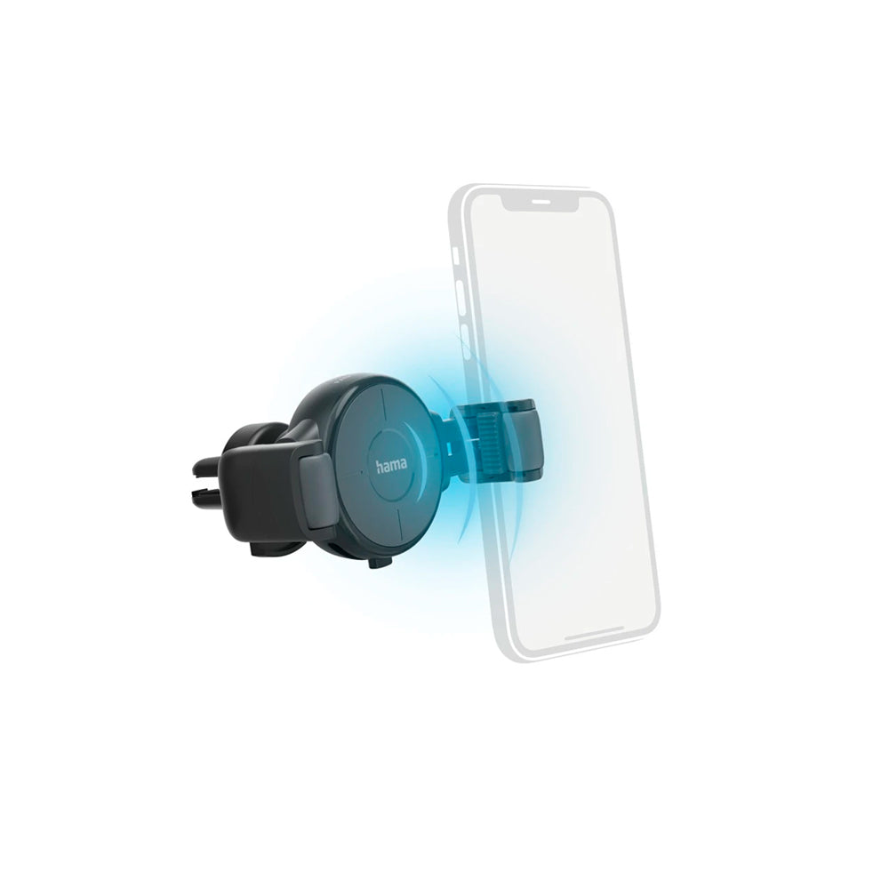 Carregador Wireless FC10 QI 10W com Suporte Automóvel Cinza