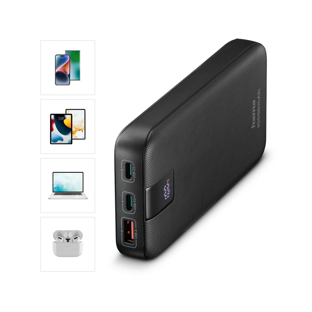 Powerbank 10000mAh PowerPack PD 10 Cinza