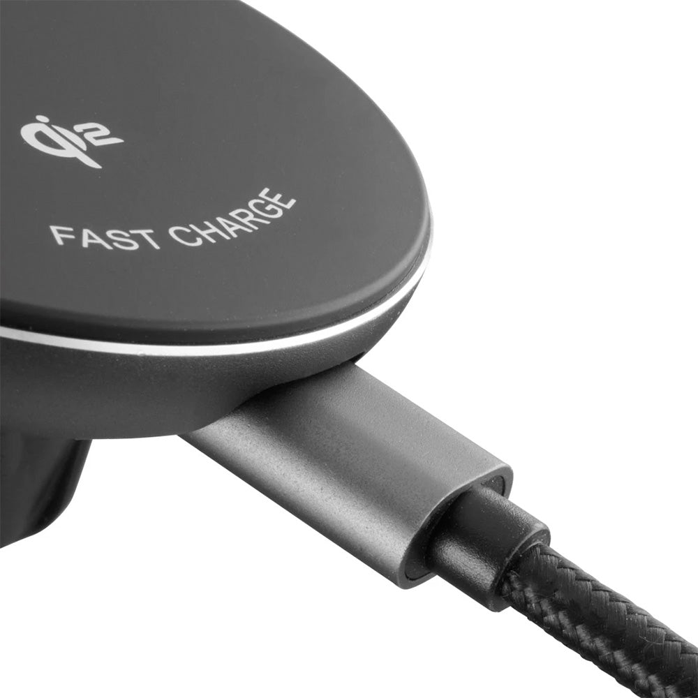 Carregador Wireless Qi2 15W com Suporte Automóvel Preto