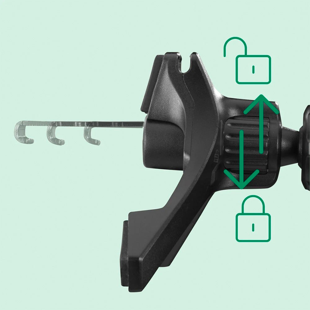 Carregador Wireless Qi2 15W com Suporte Automóvel Preto
