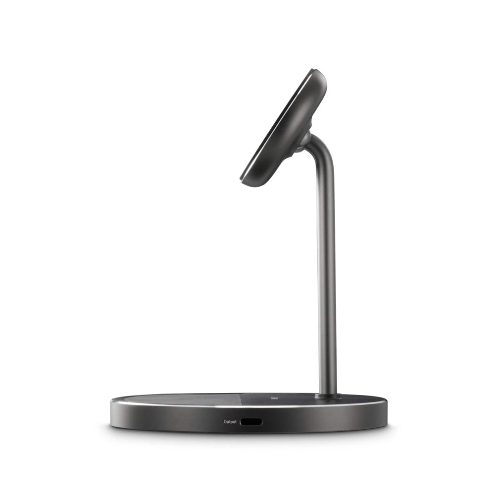 Carregador Wireless Qi2 15W com Suporte 2 em 1 Preto
